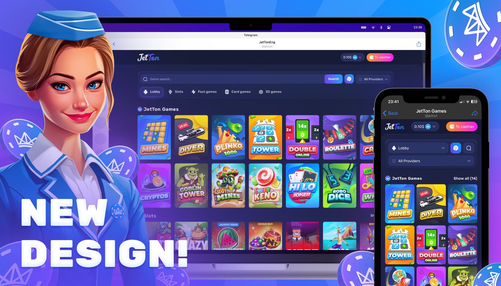 JetTon casino website interface